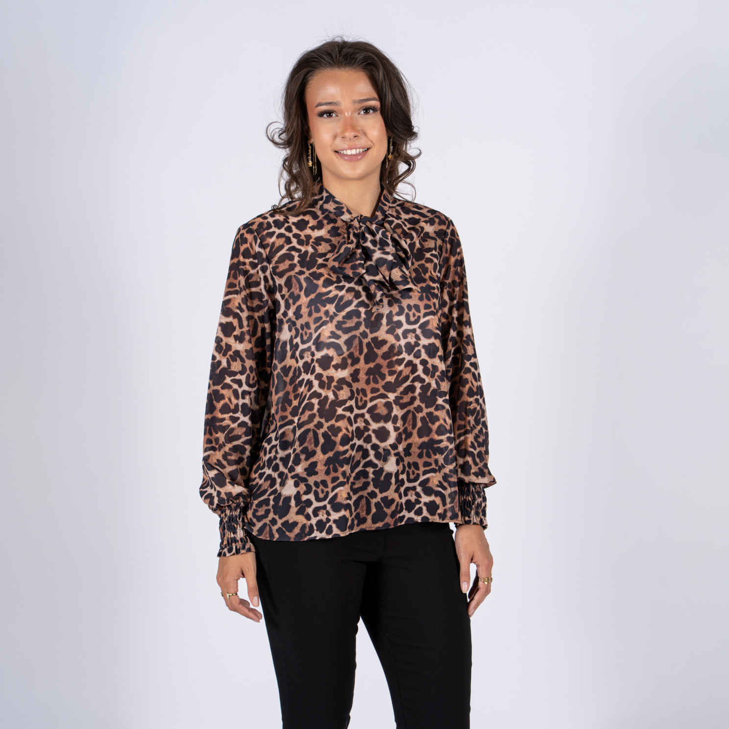 Sasia Belinda Dame Bluse Shitake Brown