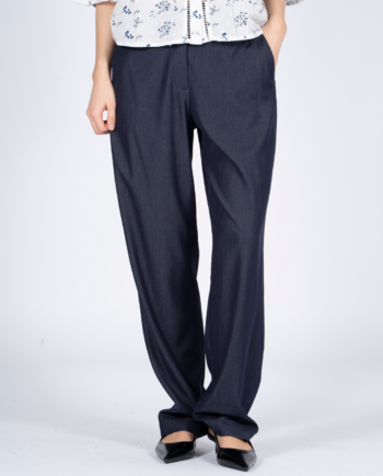 Sasia Charlotte Dame Bukser Navy Blazer Blue