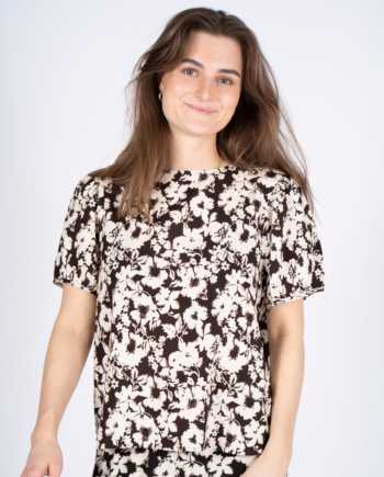 Sasia Dame Bluse Chocolate Torte Brown