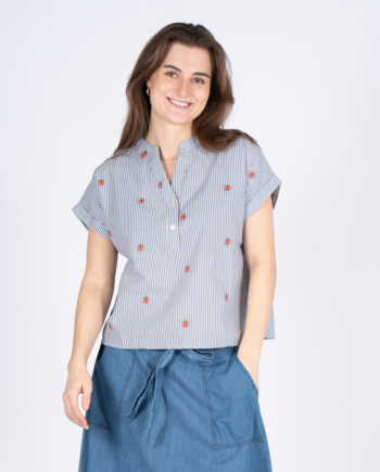 Sasia Peaches Dame Bluse Cashmere Blue