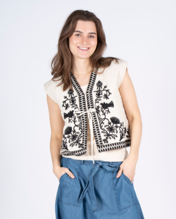 Sasia Pernille Dame Vest Sandshell Beige