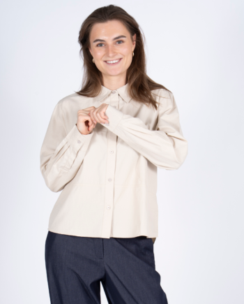 Sasia Sigrid Dame Skjorte Sandshell Beige