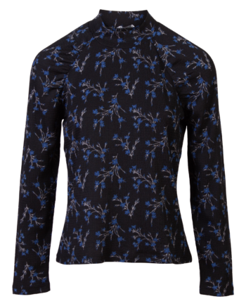Sirup Dame Bluse Dark Navy Aop