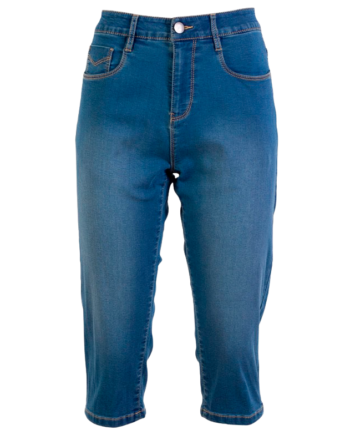 Steenholt Grace Dame Capri    Light Blue Denim 44