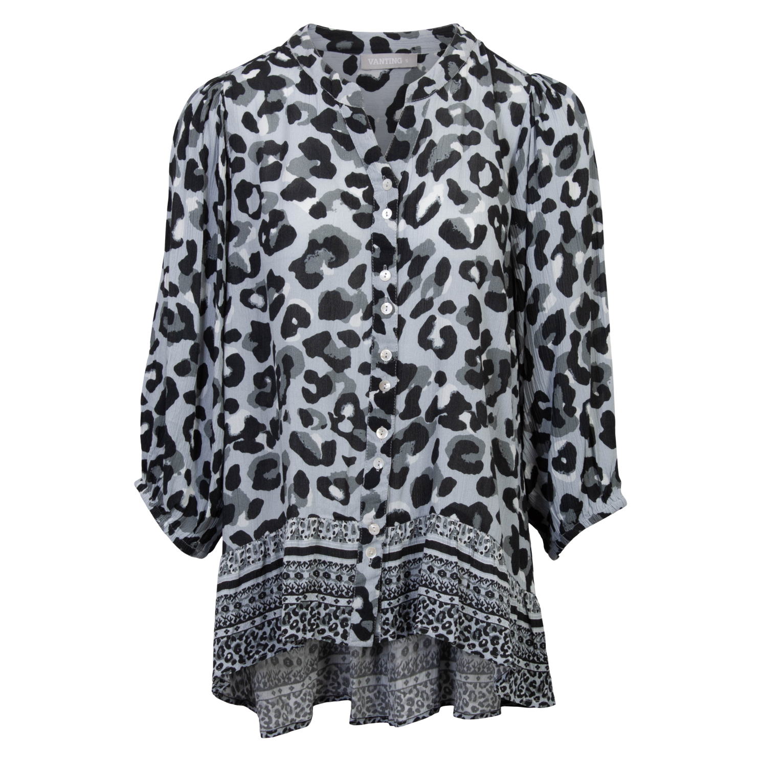 Vanting Dame Bluse Print 17
