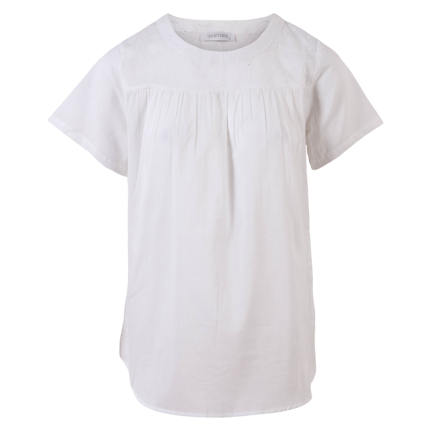 Vanting Dame Bluse White