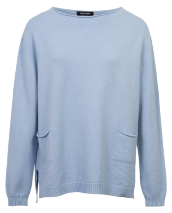 Vanting Dame Striktrøje Light Blue