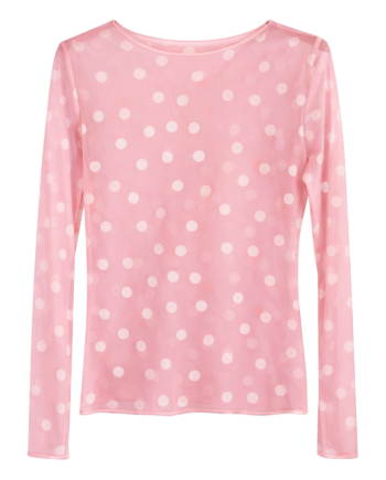 Vanting Dame Top   Mesh Rose