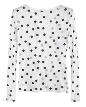 Vanting Dame Top   Mesh White