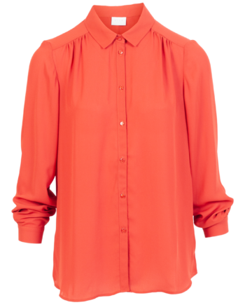 Vila Dame Skjorte Brændt Orange Xs