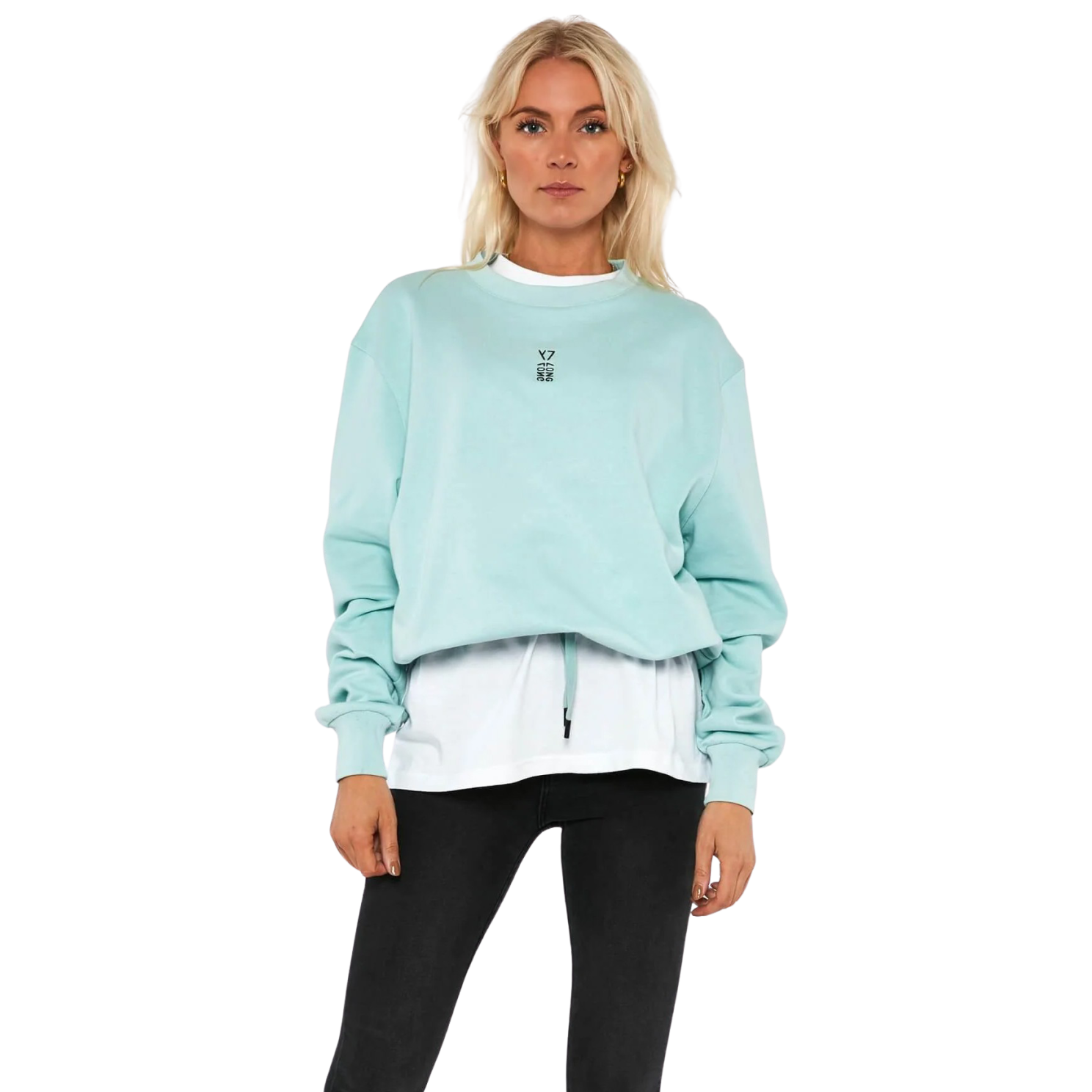Y7 Luke Dame Sweatshirt Aquamarine