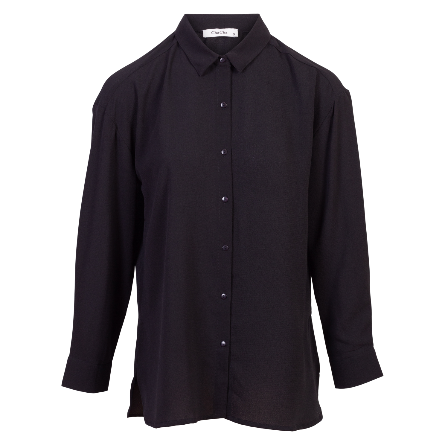 Zbyz Dame Skjorte Plus Size Black 42 44