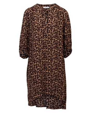 Zbyz Dame Tunika Plus Size Brown Animal 54 56