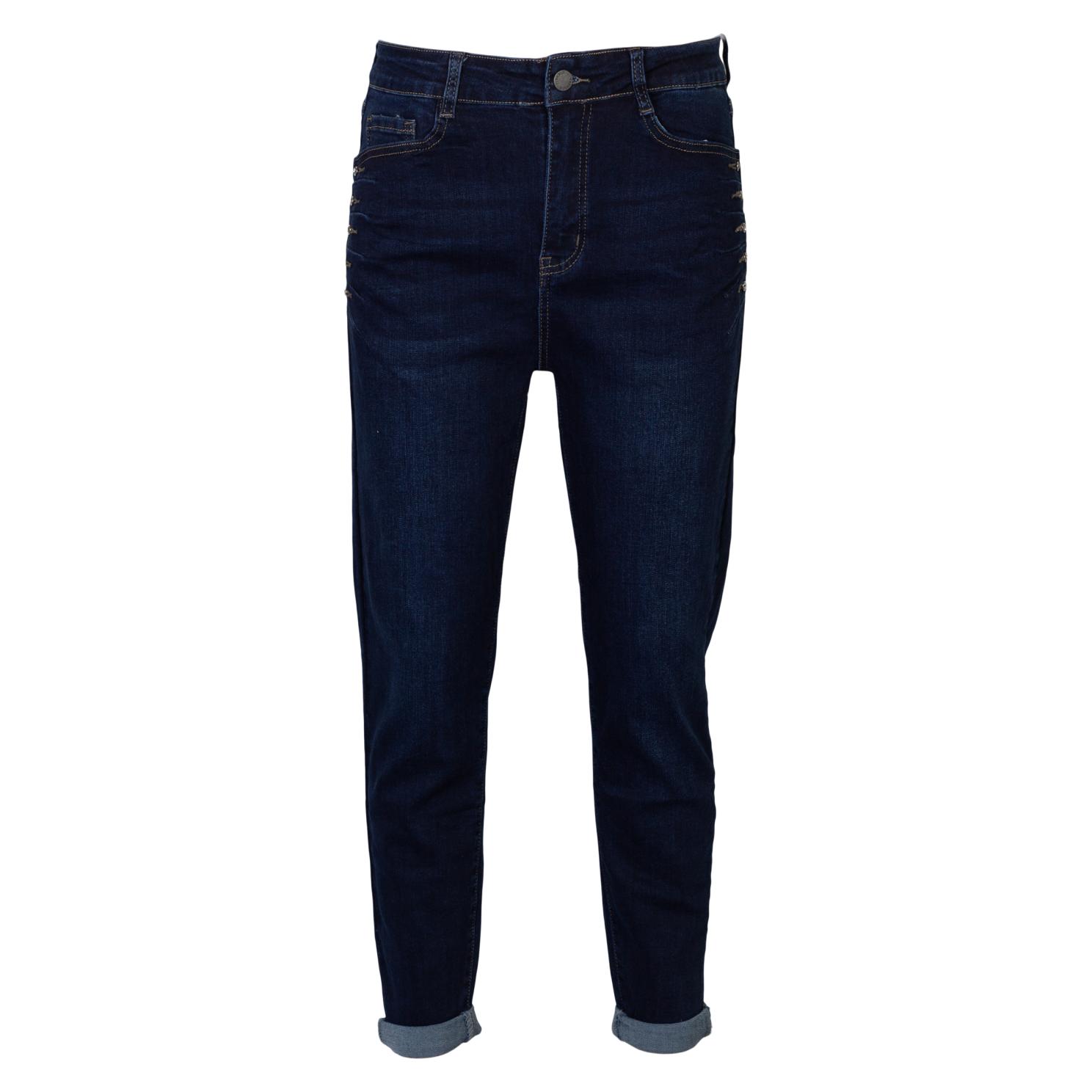 Bs Jeans Dame Jeans Plus Size Denim Dark Blue 50