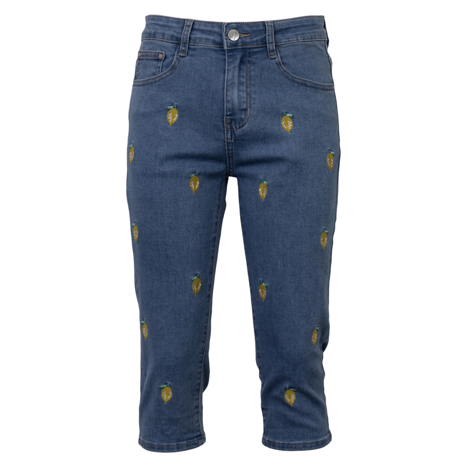 Bs Jeans Karla Dame Capri    Stretch Denim Citron 42