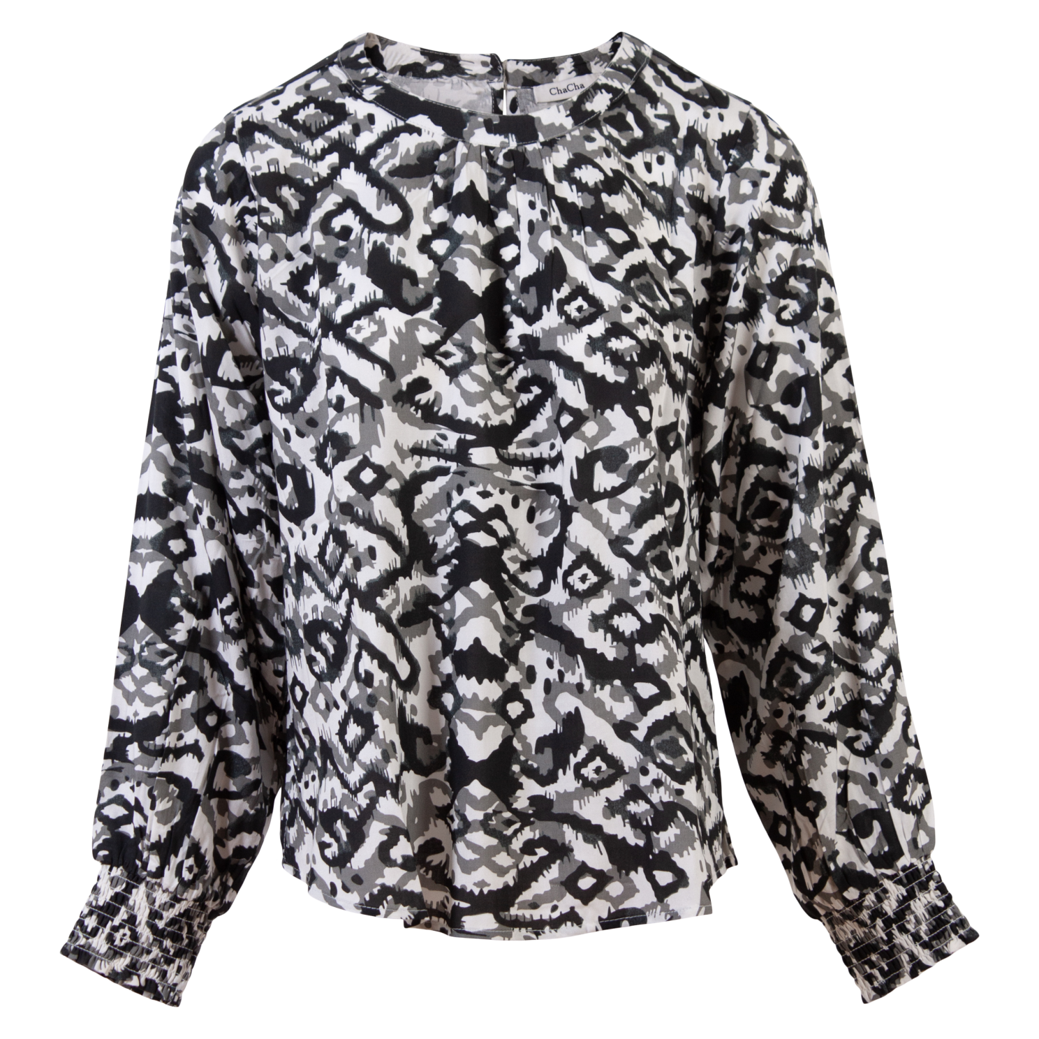 Chacha Dame Bluse Black