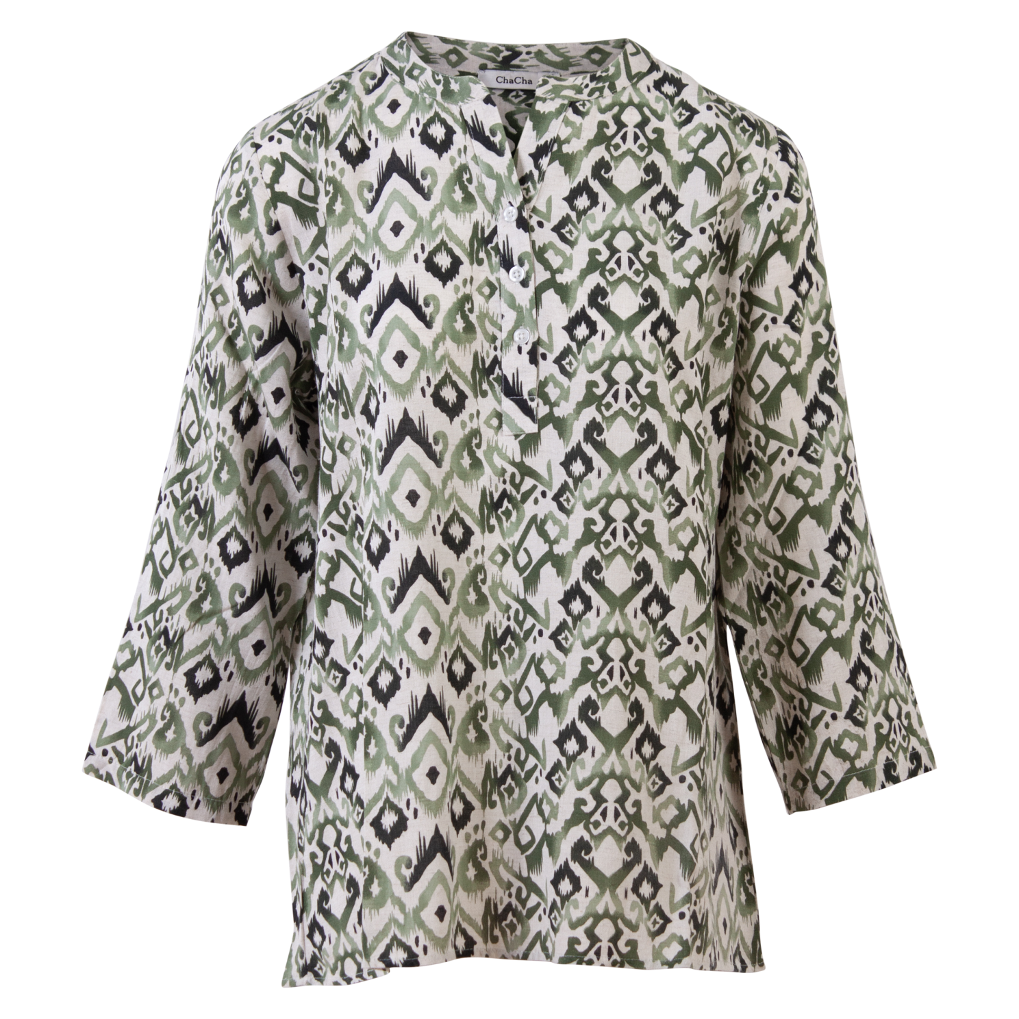 Chacha Dame Bluse Green Combi
