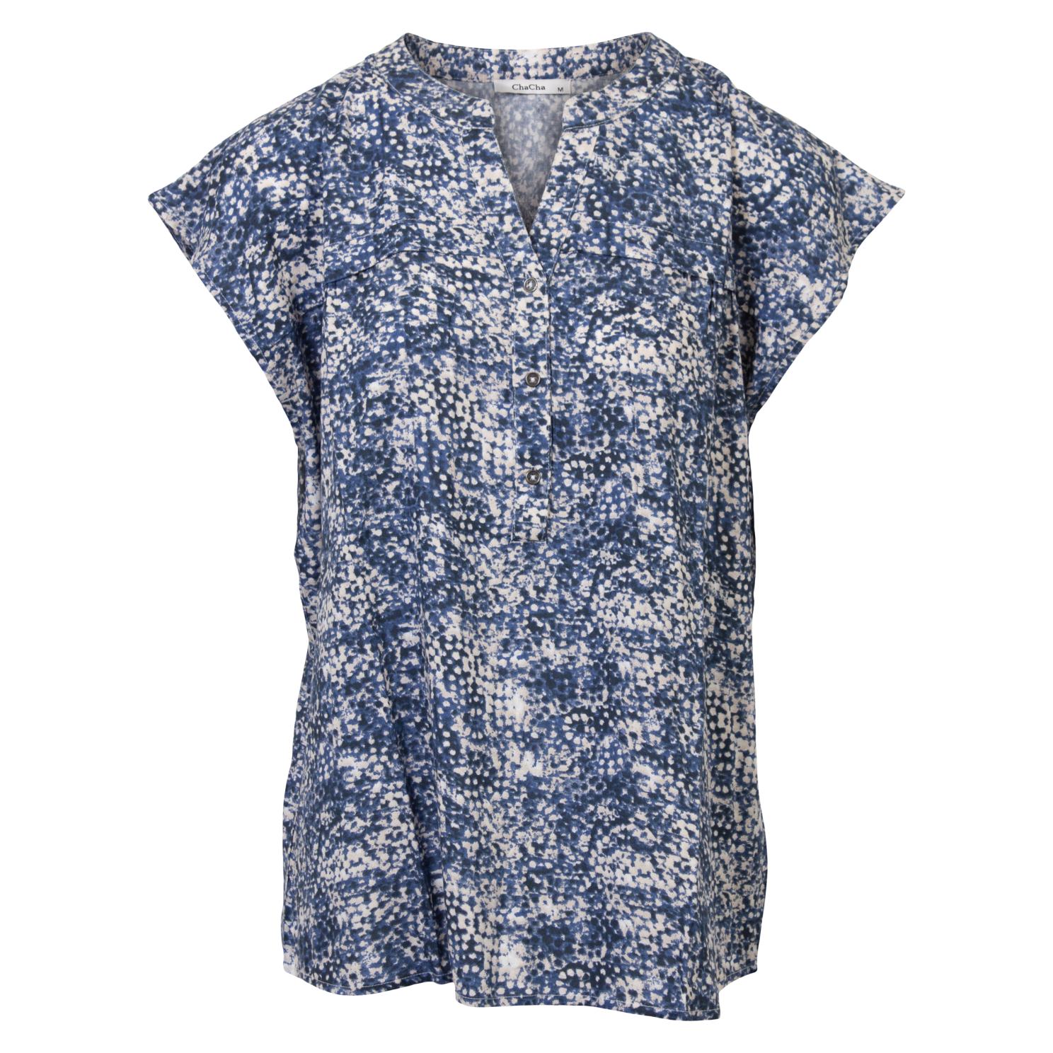 Chacha Dame Bluse Navy