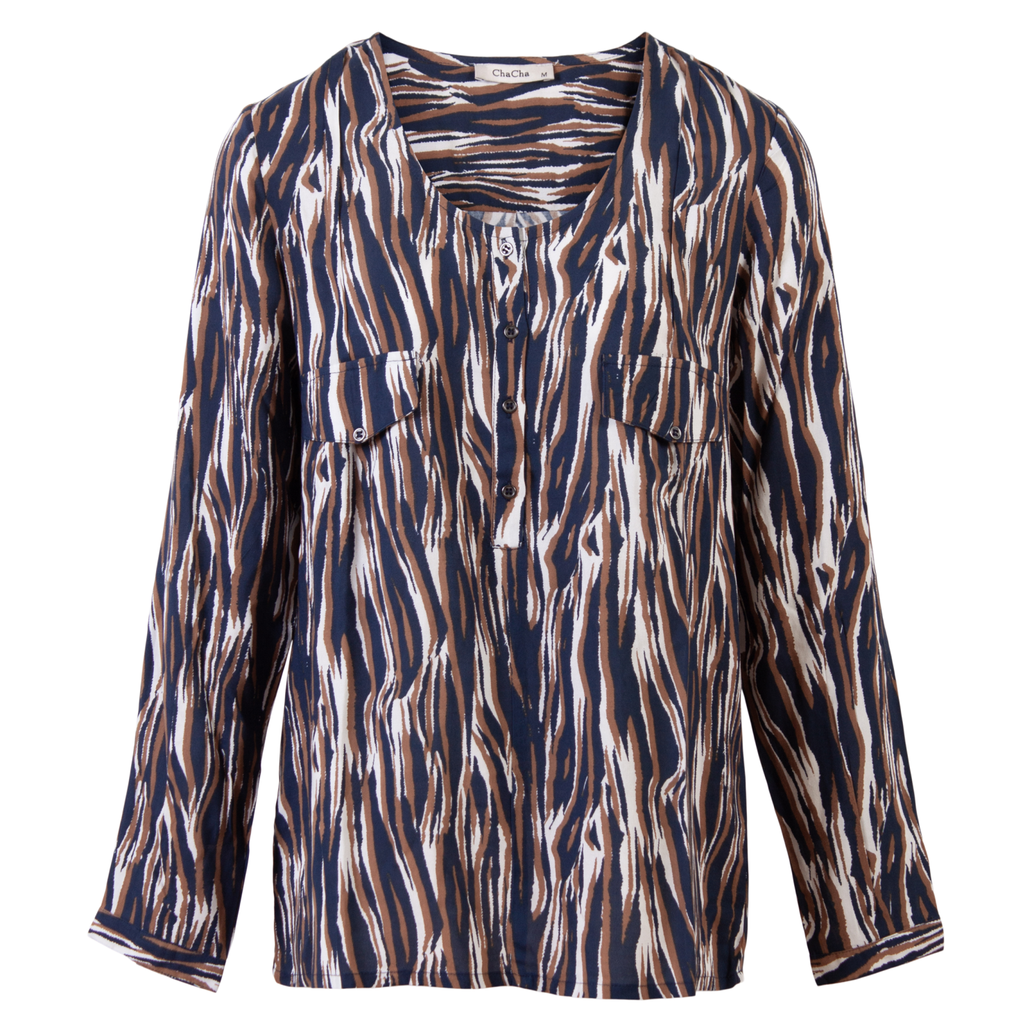 Chacha Dame Bluse Navy