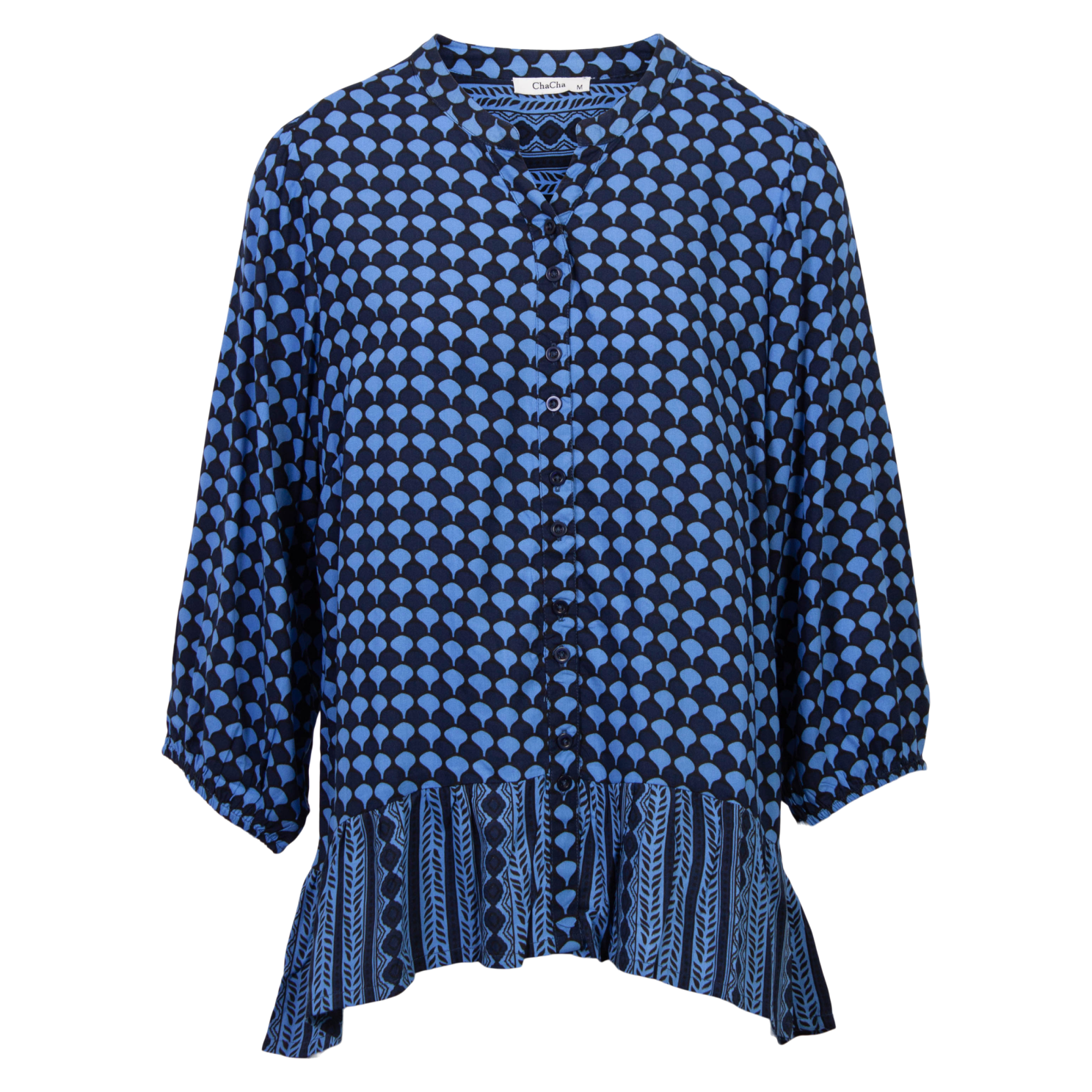 Chacha Dame Bluse Navy