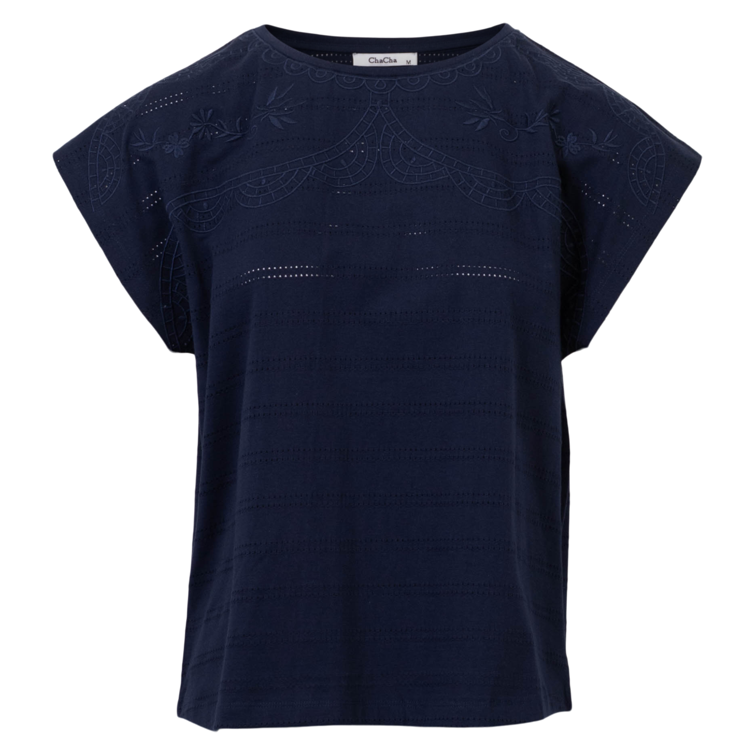 Chacha Dame Bluse Navy