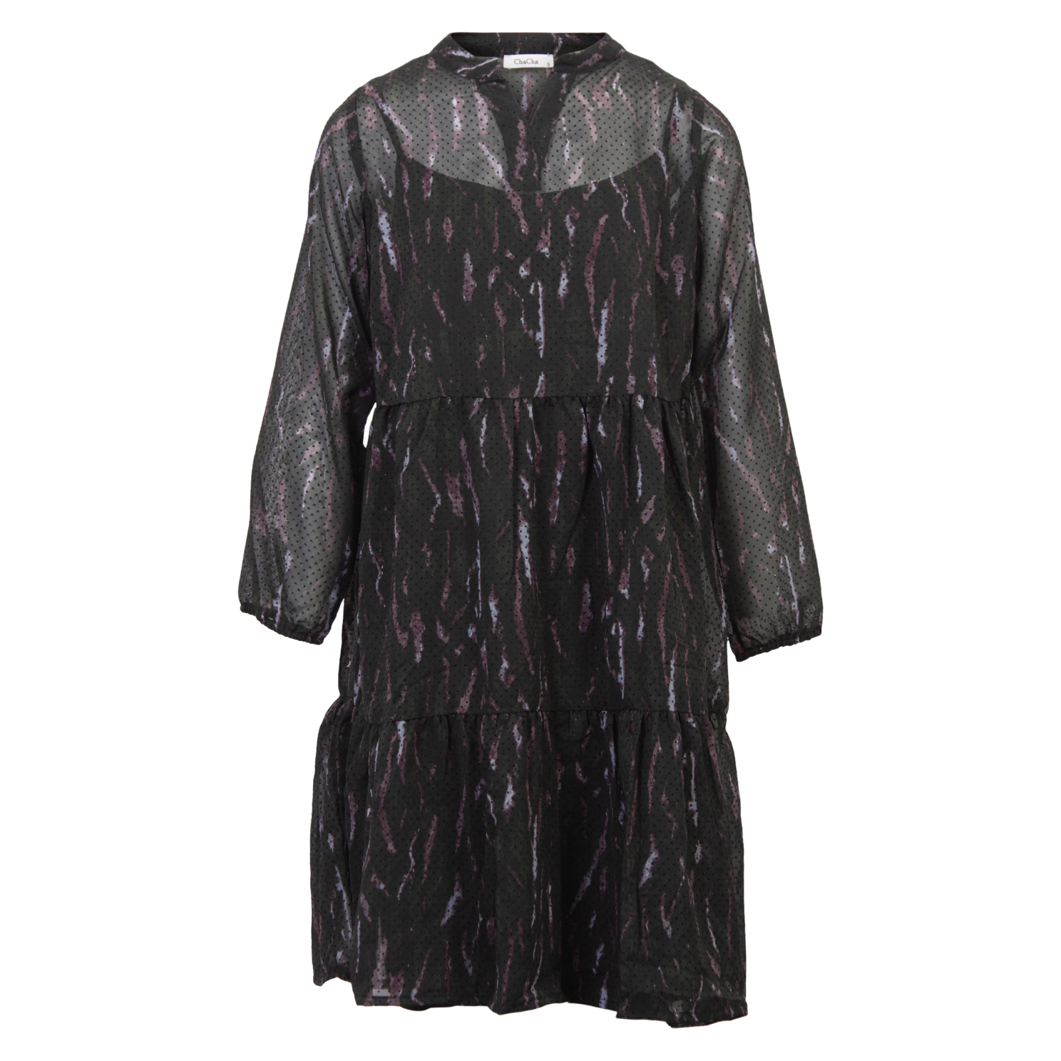 Chacha Dame Kjole Black Print