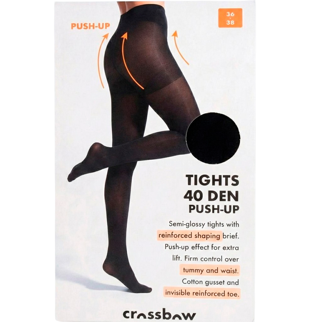 Crossbow Dame Strømpebukser Black 36 38