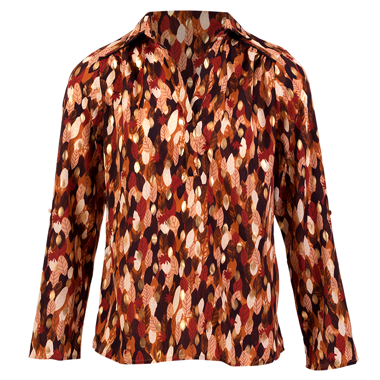 Dame Bluse Brun