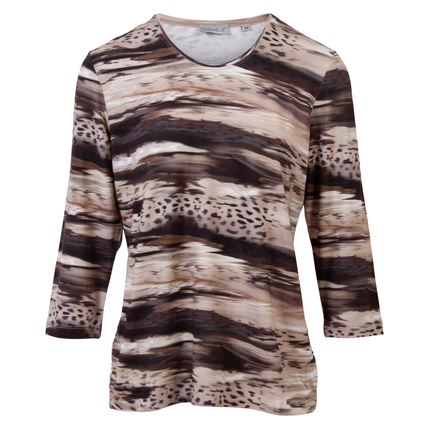 Gabriella    Dame Kortærmet Bluse Taupe 46