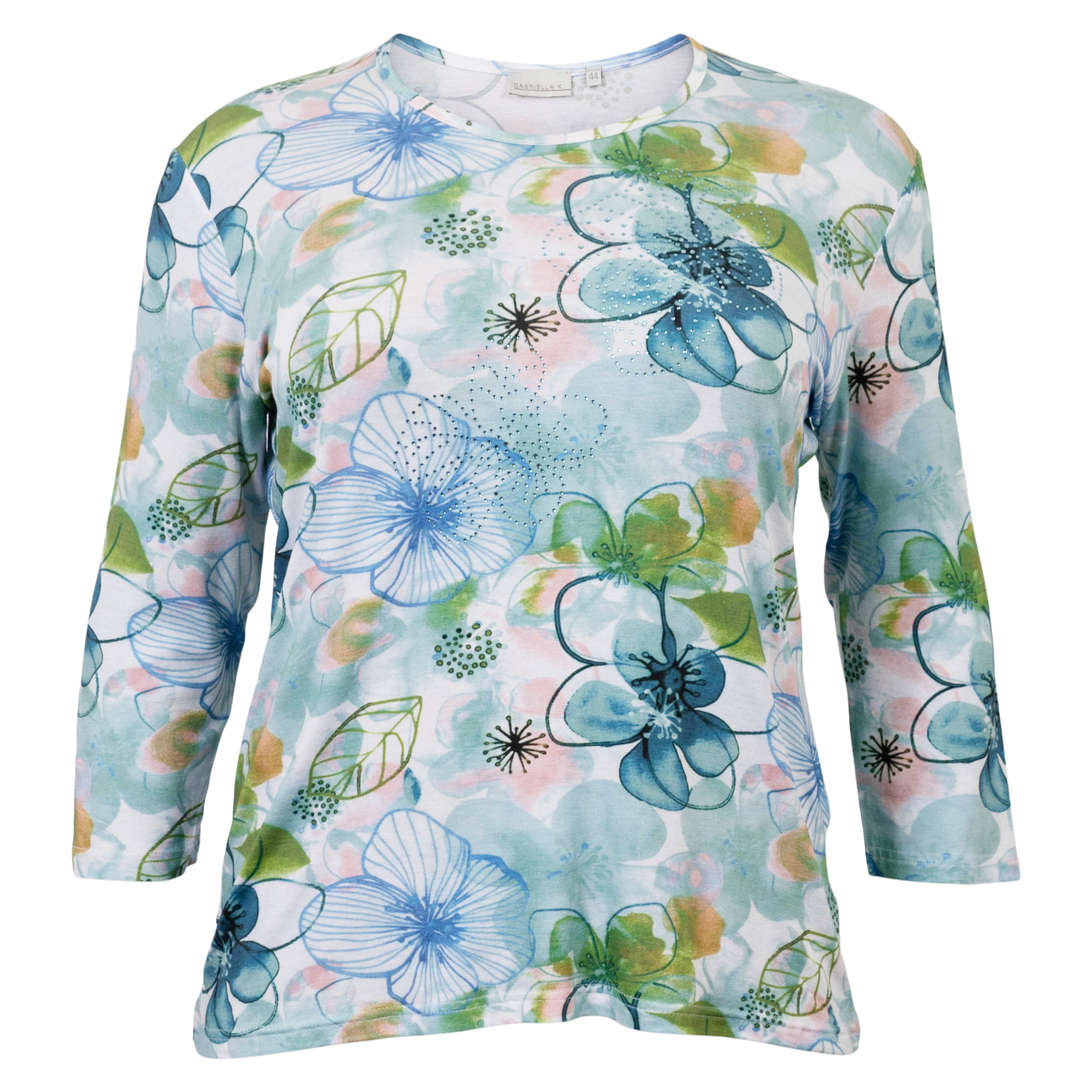 Gabriella    Dame  -shirt Green Comb 52