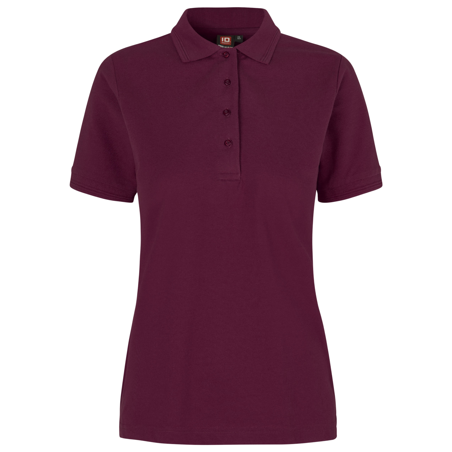 Id Pro Wear Dame Polo Bordeaux