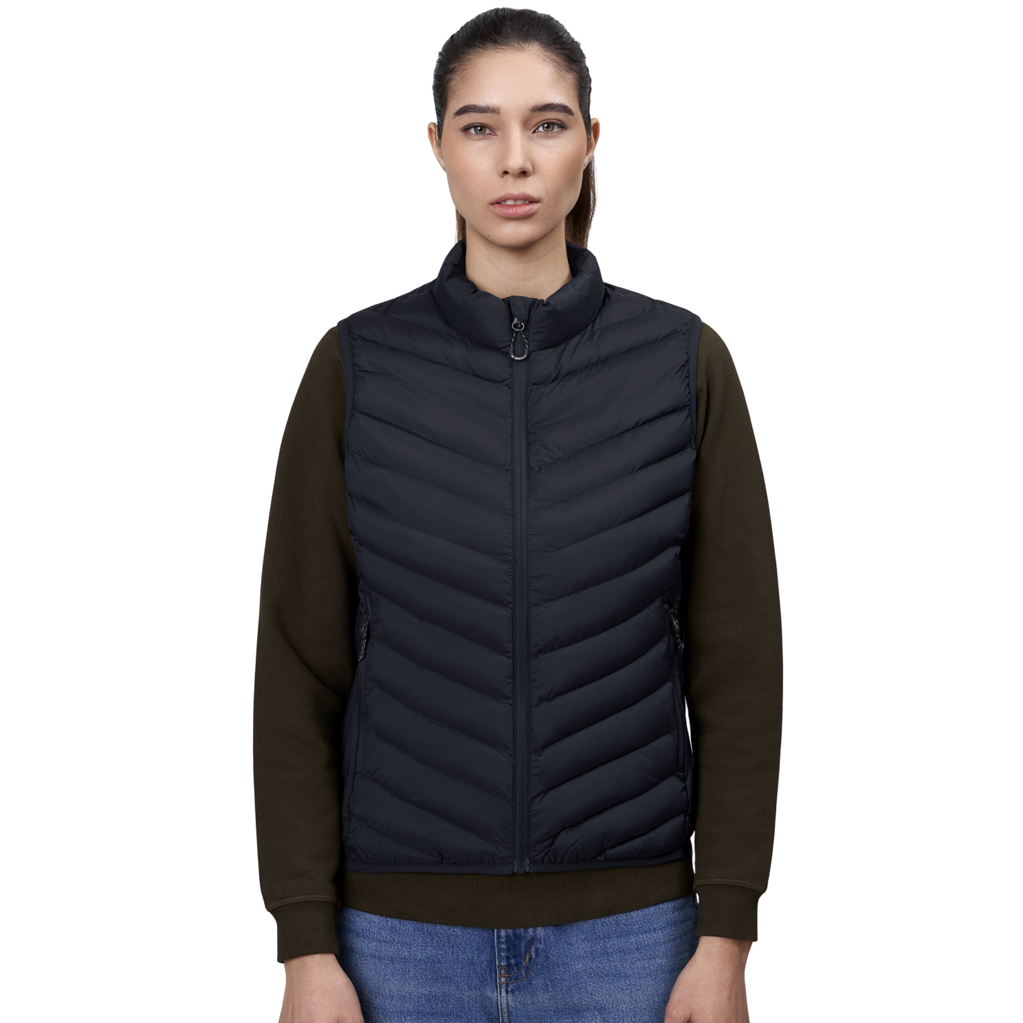 Id Stretch Dame Vest Navy
