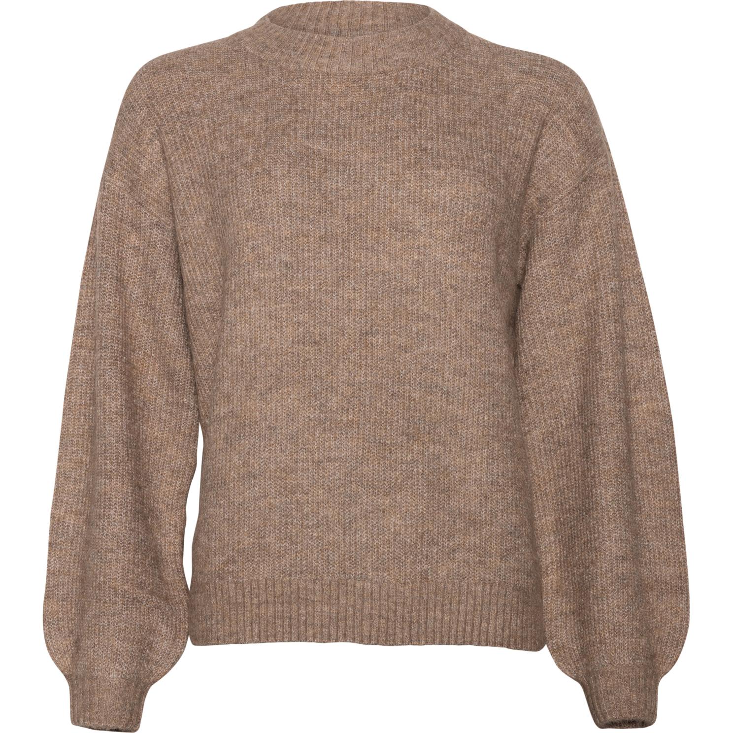 Kopenhaken Svelmø Dame Striktrøje Dark Camel