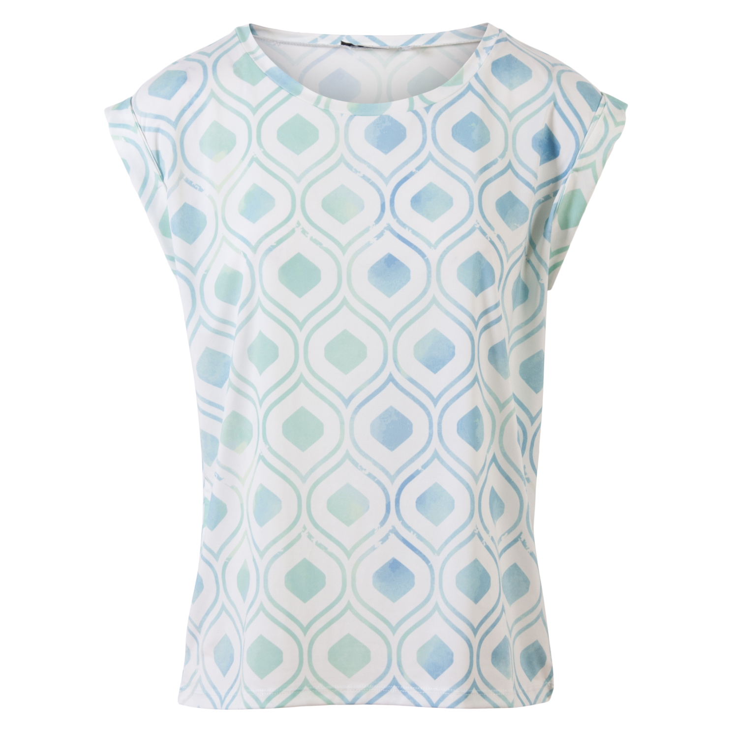 Dame Kortærmet Bluse Estate Blue