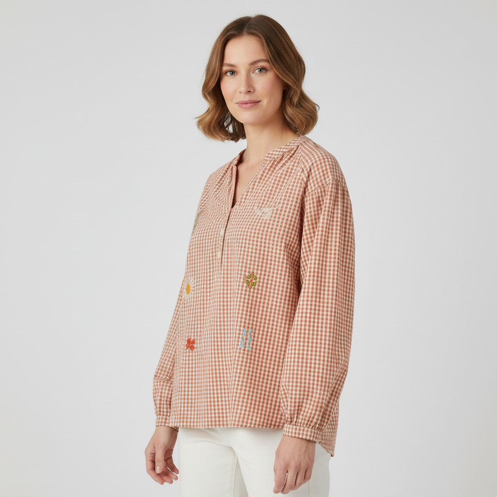 Musy Muse Dame Bluse Orange