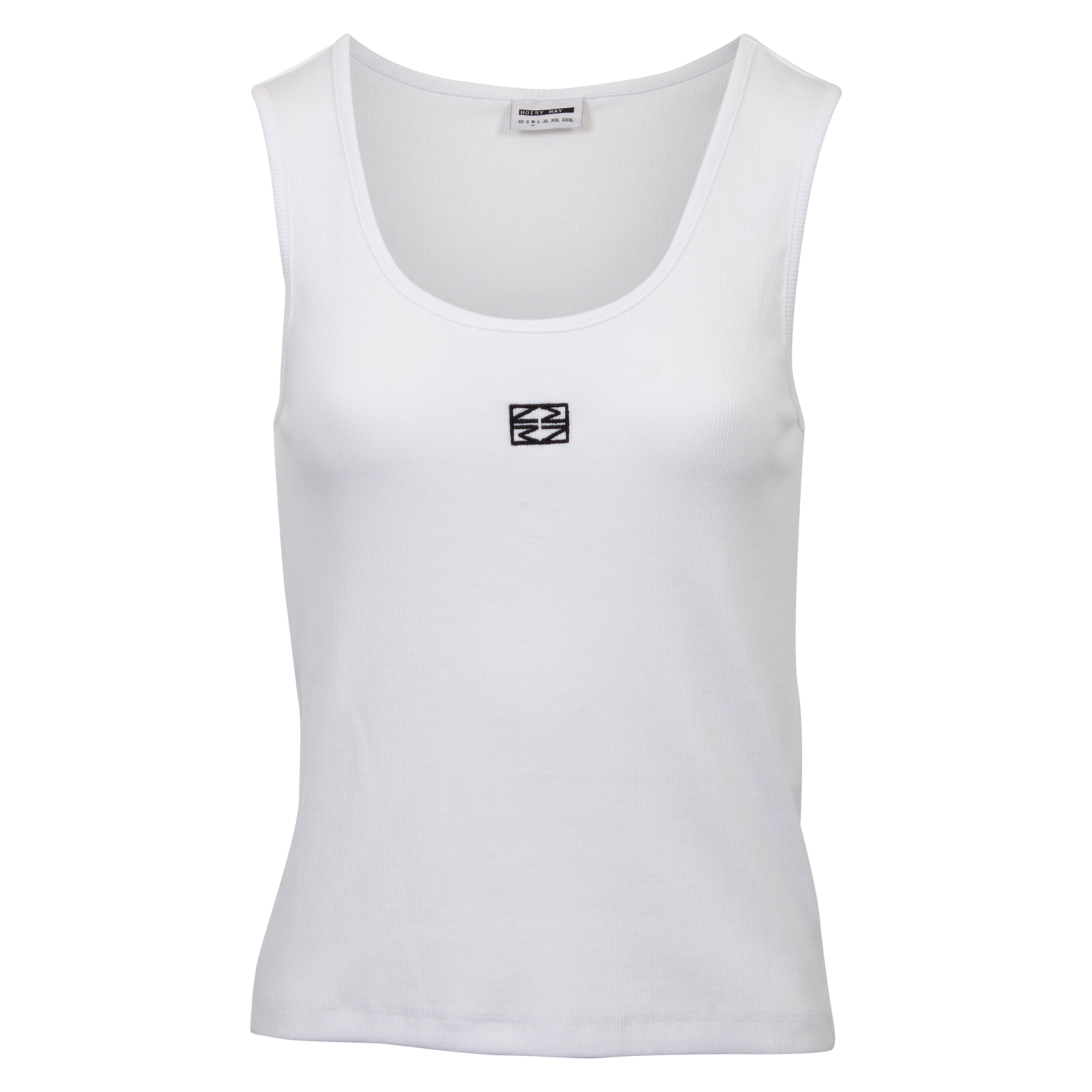 Noisy May Judy Dame Top   økologisk Bomuld Bright White