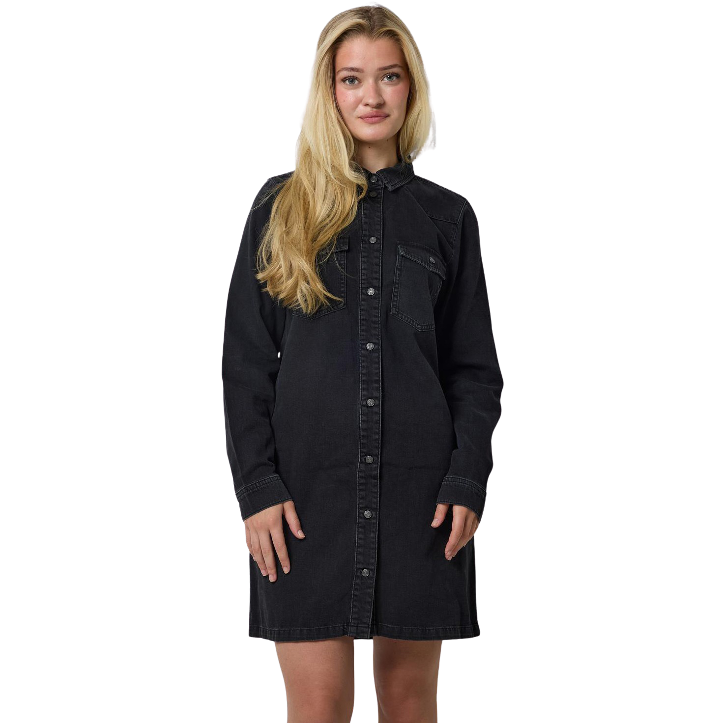 Noisy May Signe Dame Kjole Black Denim