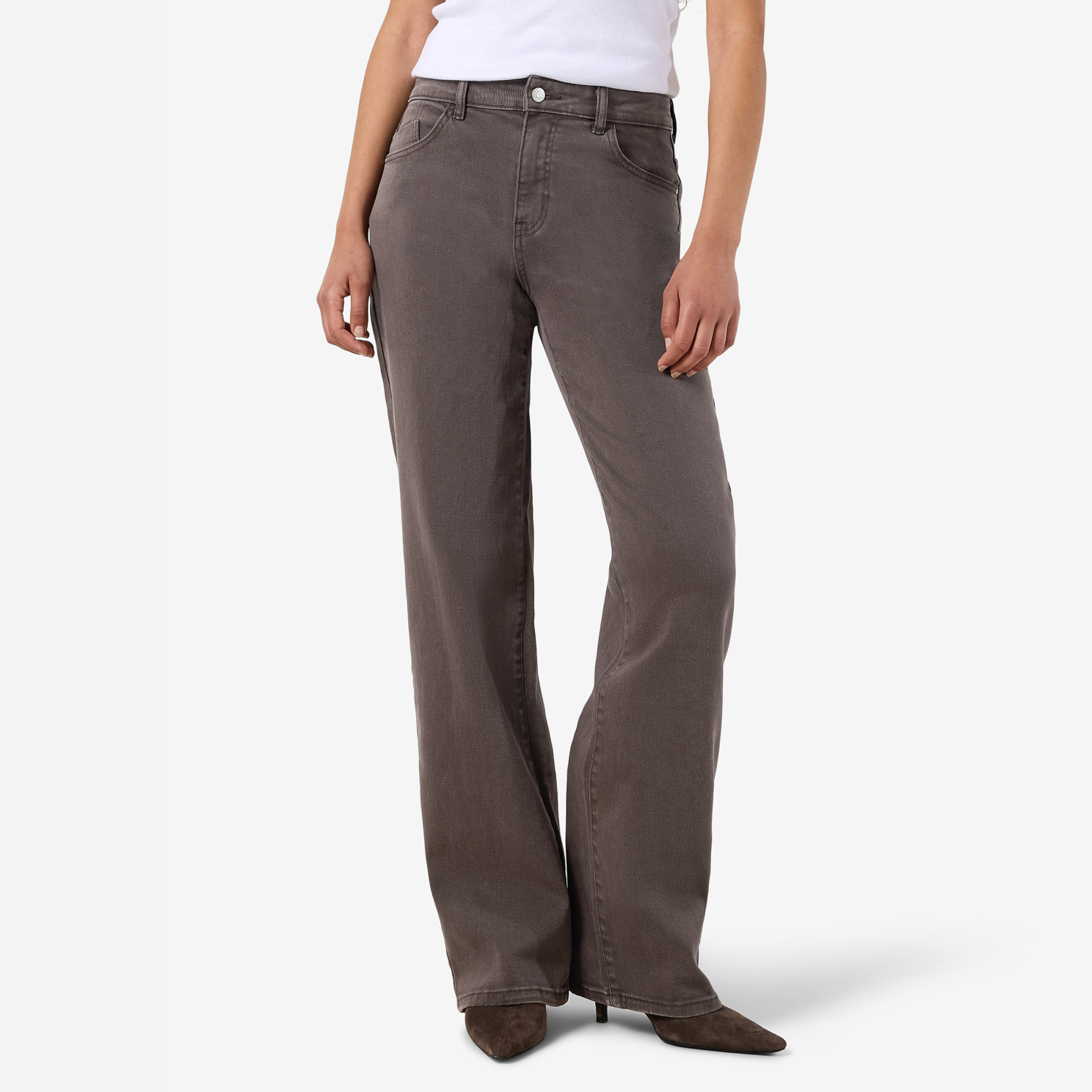 Noisy May Yolanda Dame Jeans Chocolate Brown 32 32