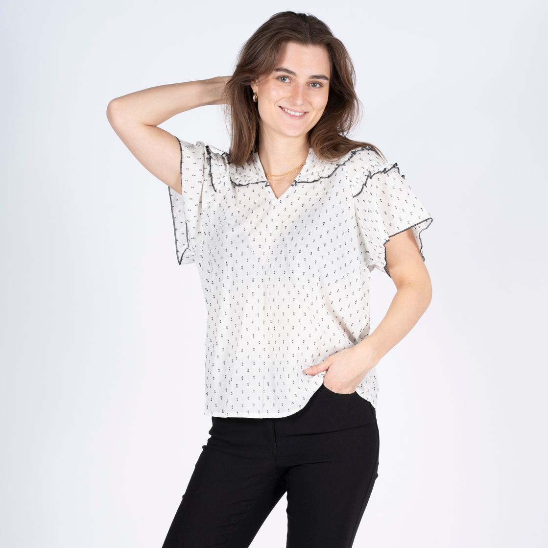 Sasia Dame  -shirt Cloud Dancer White 12