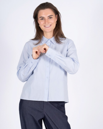 Sasia Sigrid Dame Skjorte Cashmere Blue