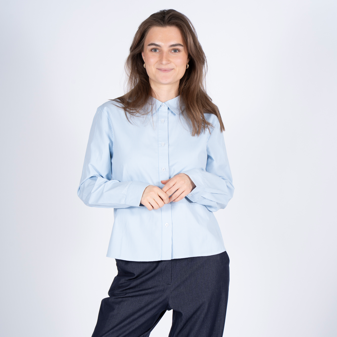 Sasia Sigrid Dame Skjorte Cashmere Blue