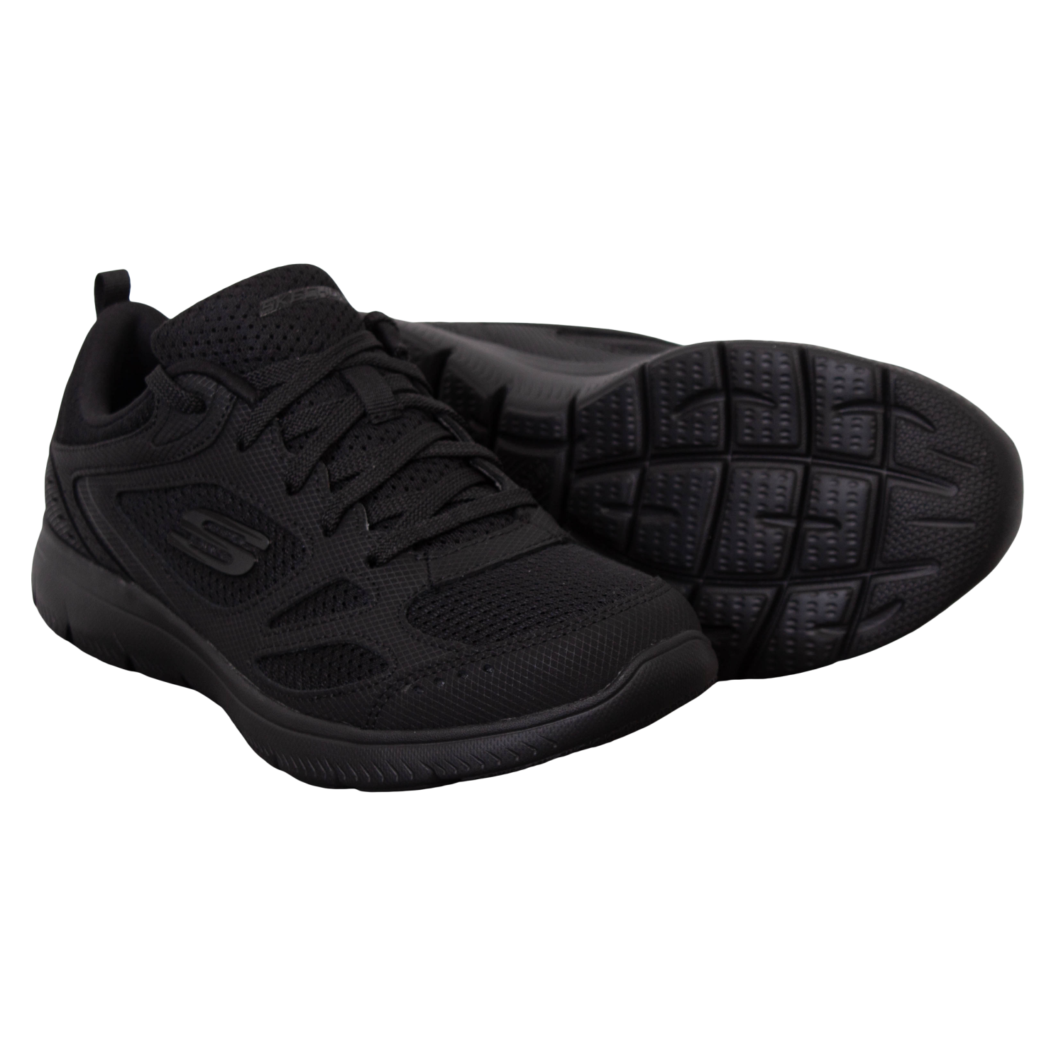 Skechers Summits Suited Dame Sneakers Bbk 39