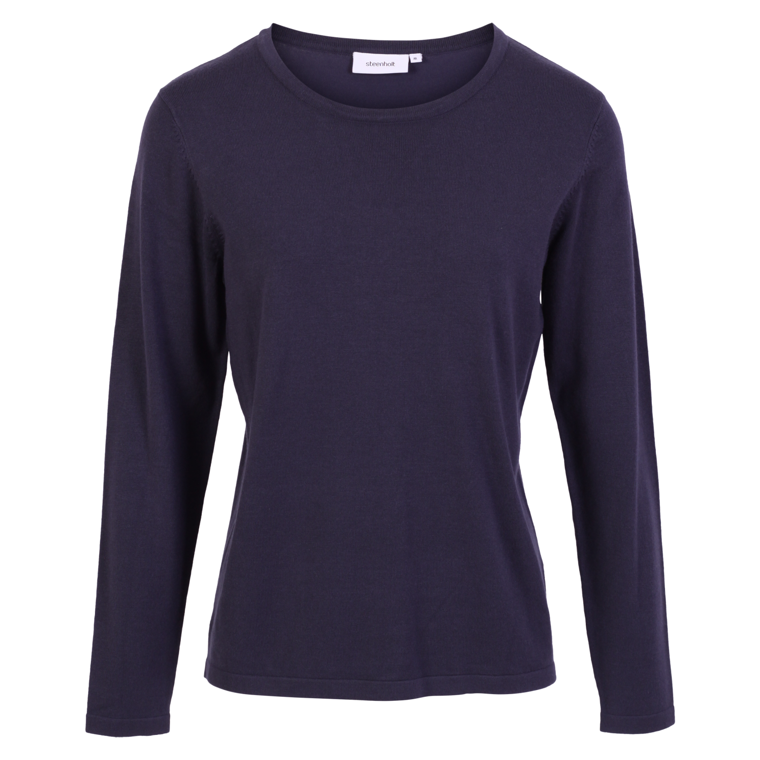 Steenholt Cava Dame Striktrøje Plus Size Navy 54
