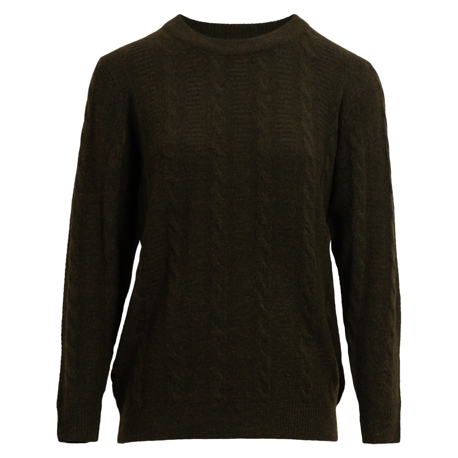 Steenholt Dame Striktrøje Dark Olive