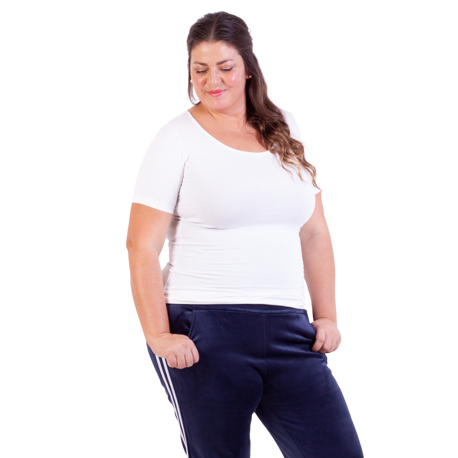 Steenholt Harmony Dame  -shirt Plus Size White 54