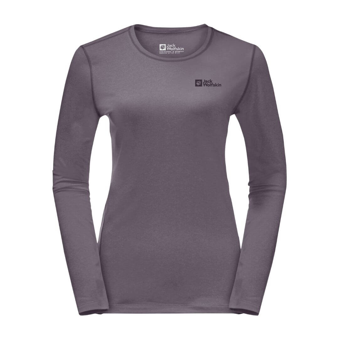 Trøje Til Dame Jack Wolfskin Sky Thermal Ls     Lilla