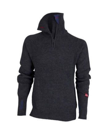 Uld Sweater Ulvang Rav Zip 100  Uld Mørkegrå