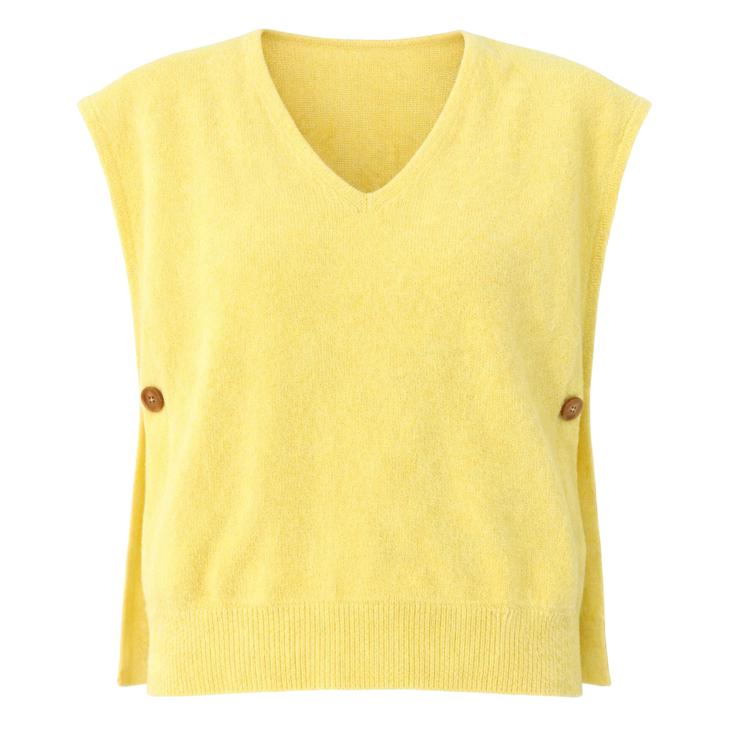 Vanting Dame Strikvest Yellow Onesize