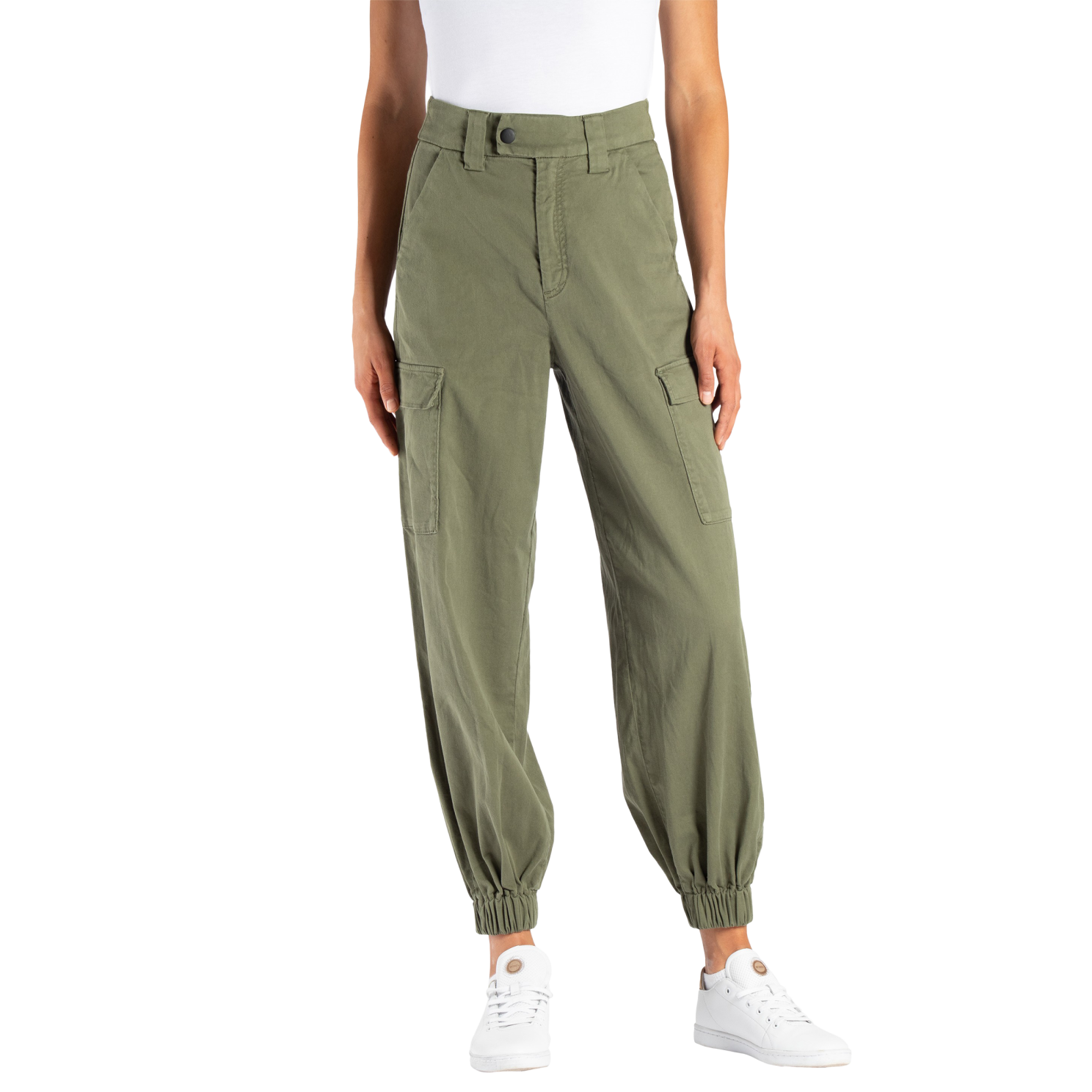 Y7 Dame Cargobukser Army Xs