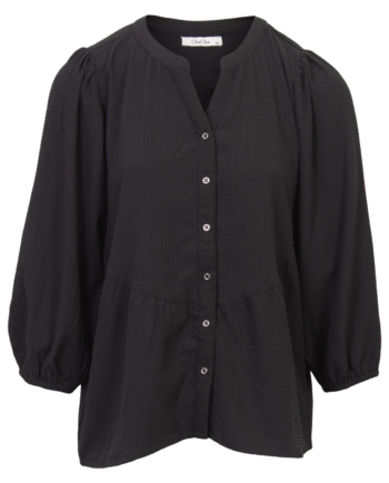 Zbyz Dame Bluse Plus Size Black 54 56